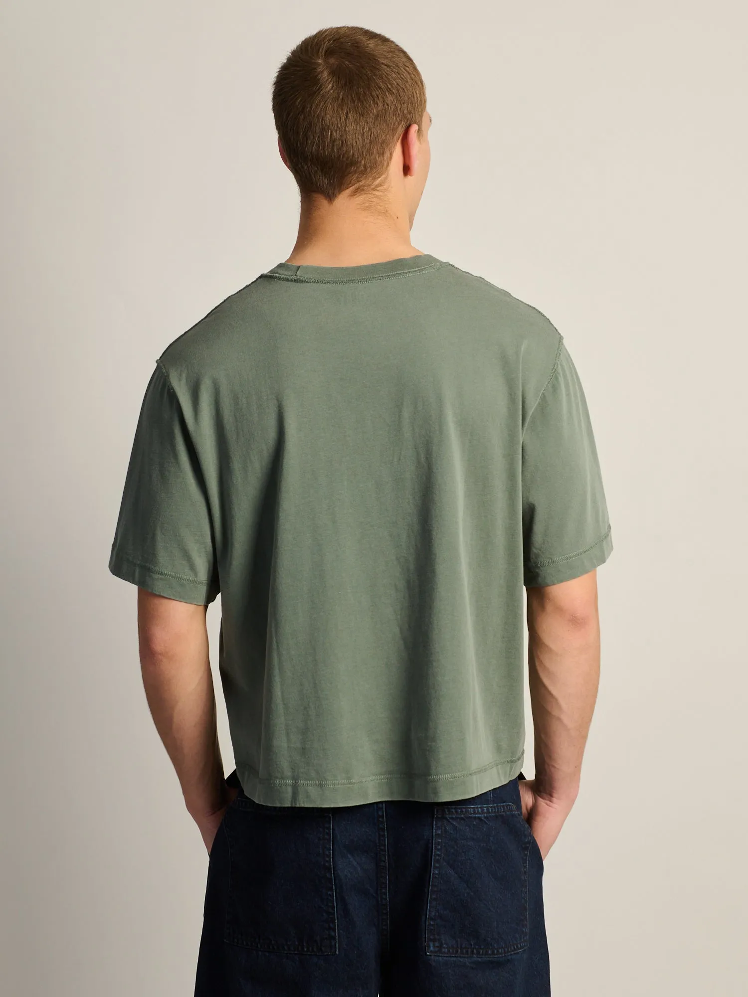 KOLBY SHORT CUT VINTAGE TEE - GREEN sold by Kolby product image thumbnail 4