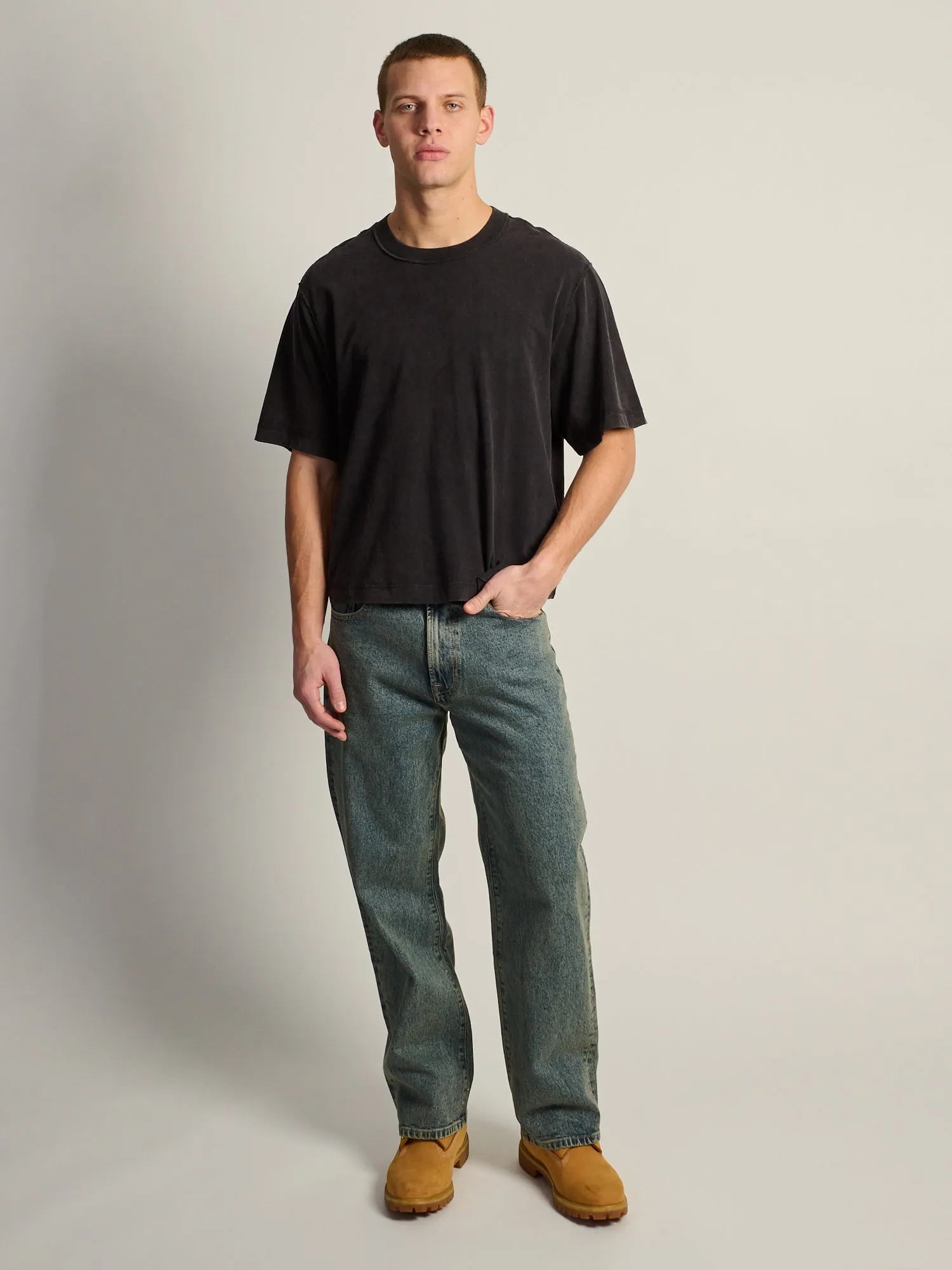 KOLBY SHORT CUT VINTAGE TEE - BLACK sold by Kolby product image thumbnail 2