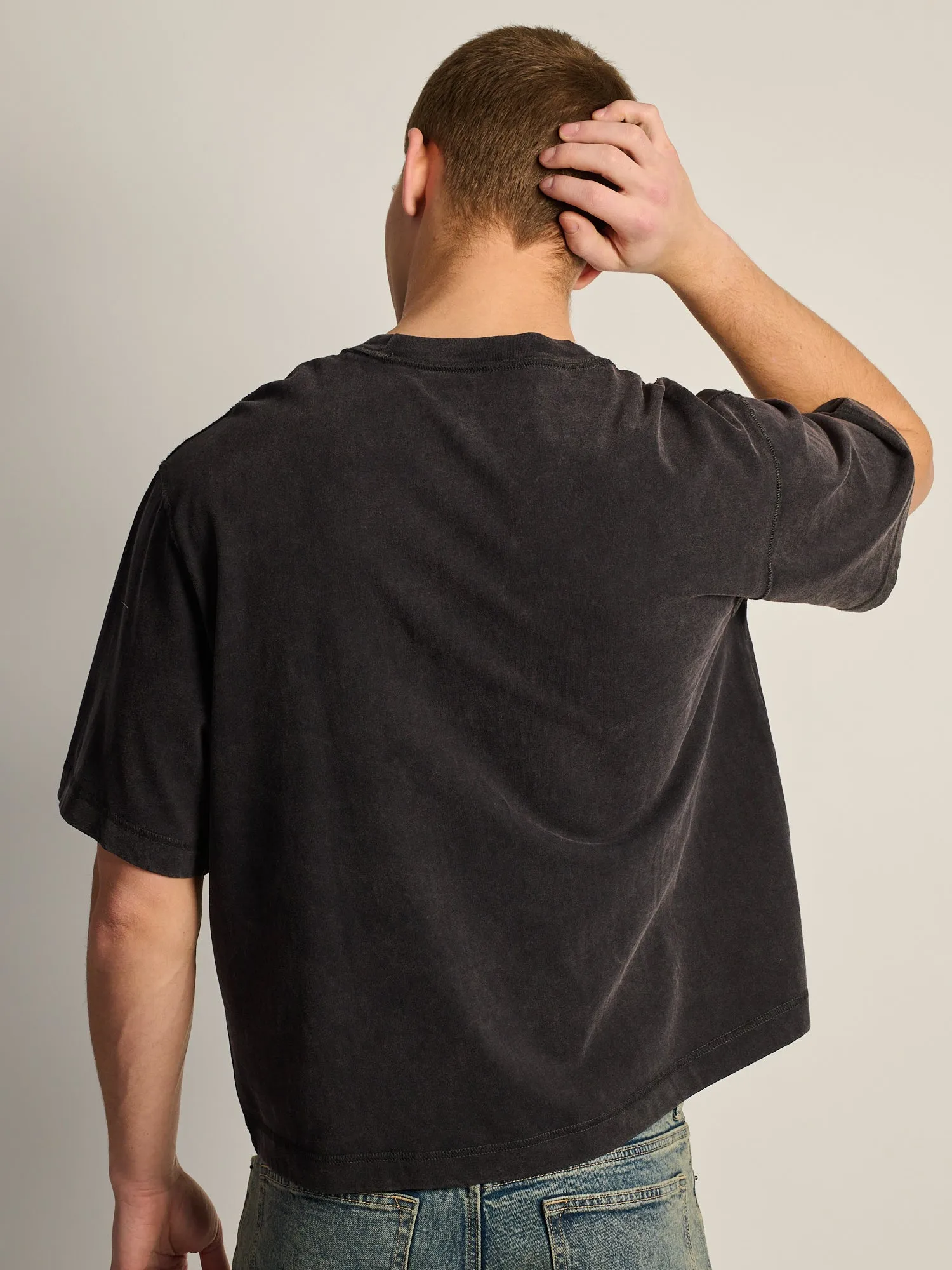 KOLBY SHORT CUT VINTAGE TEE - BLACK sold by Kolby product image thumbnail 4