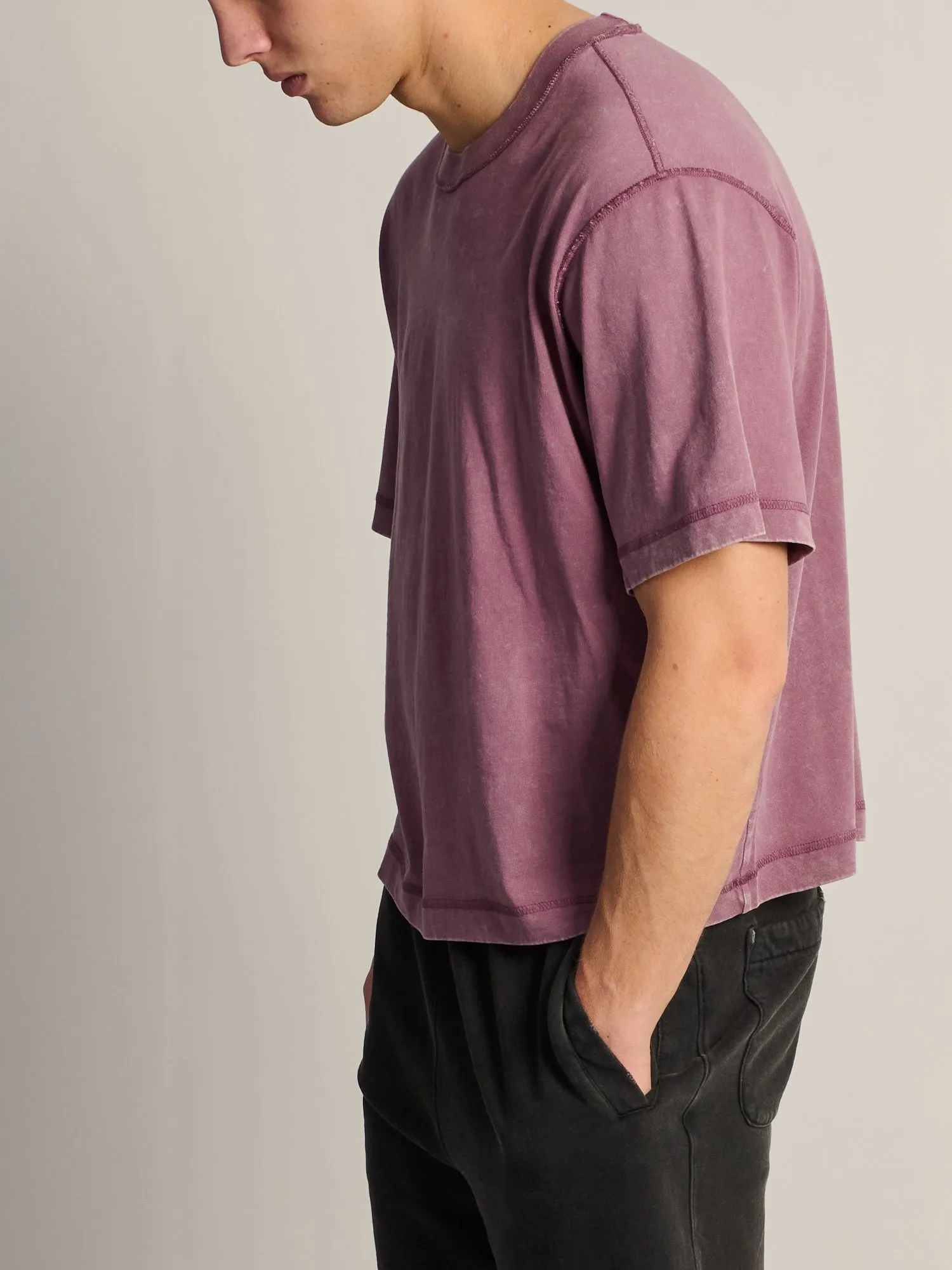 KOLBY SHORT CUT VINTAGE TEE - PURPLE sold by Kolby product image thumbnail 3