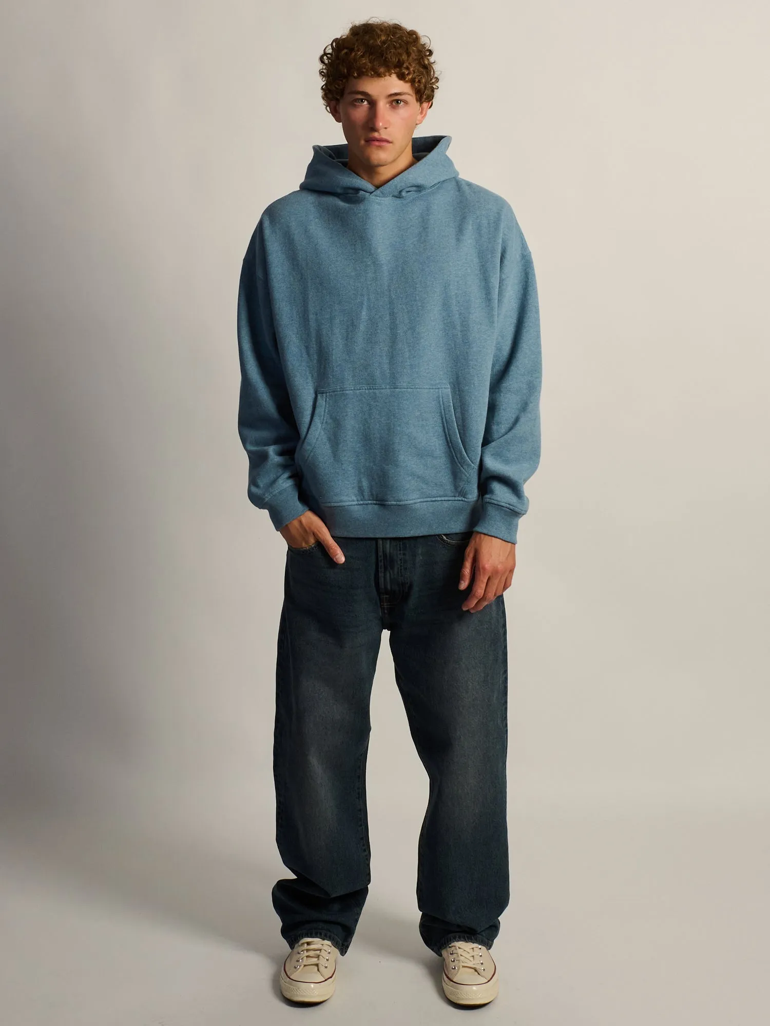 KOLBY RELAXED FIT HOODIE - BLUE sold by Kolby product image thumbnail 2