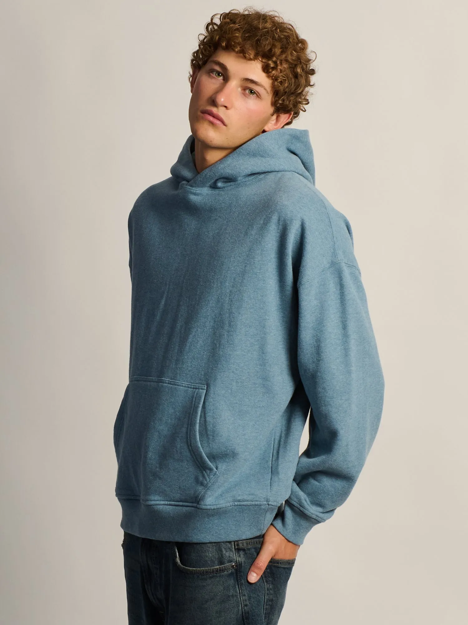 KOLBY RELAXED FIT HOODIE - BLUE sold by Kolby product image thumbnail 3