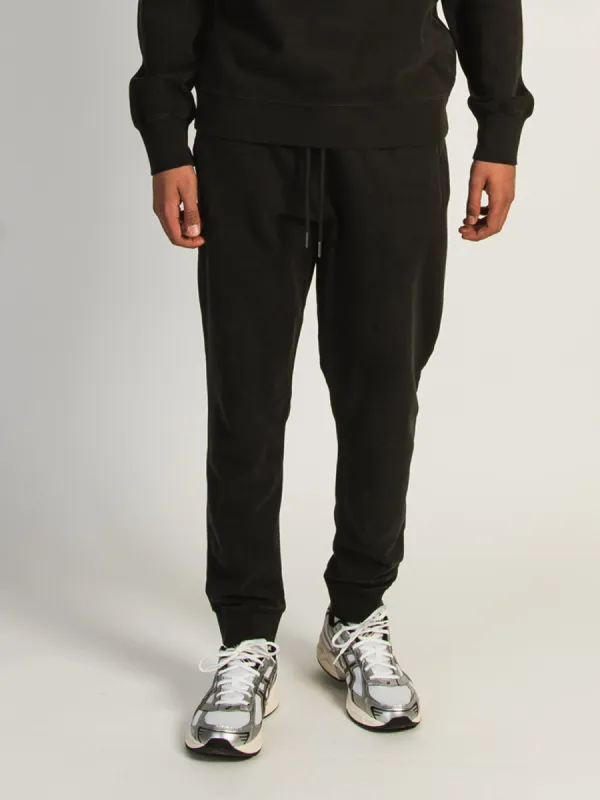 KOLBY PARKER GARMENT DYE SLIM JOGGER - BLACK sold by Kolby