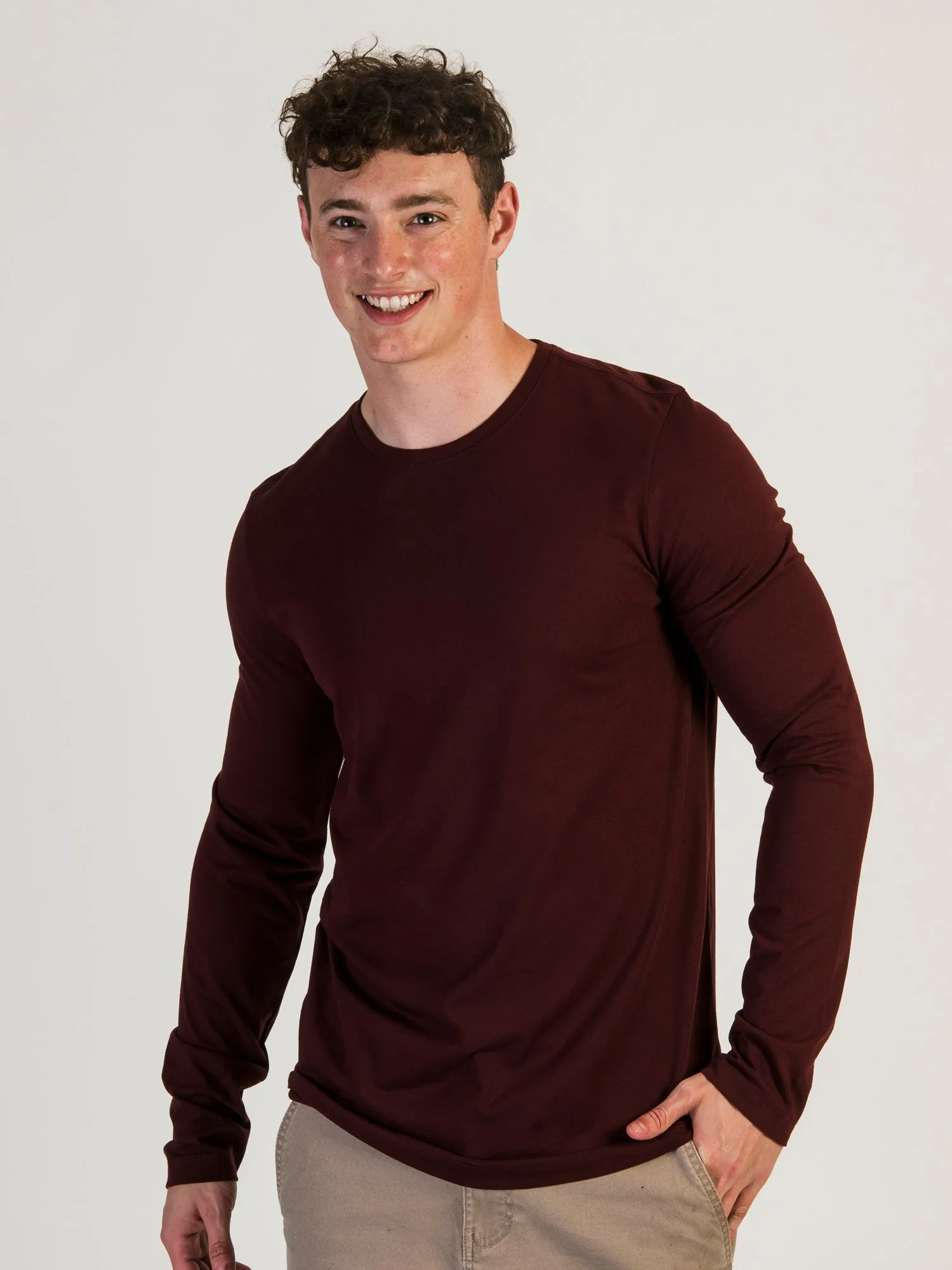KOLBY LONG SLEEVE CREW NECK TEE sold by Kolby