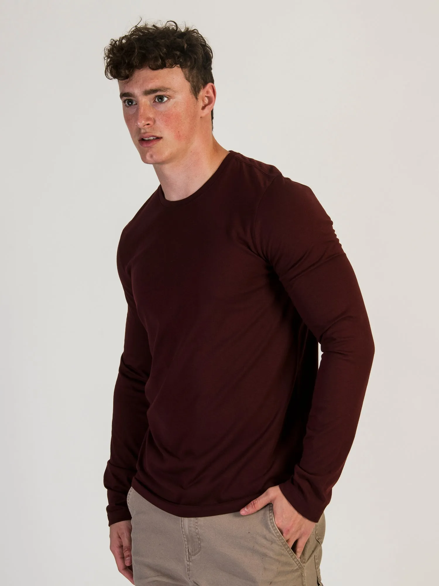KOLBY LONG SLEEVE CREW NECK TEE sold by Kolby product image thumbnail 3