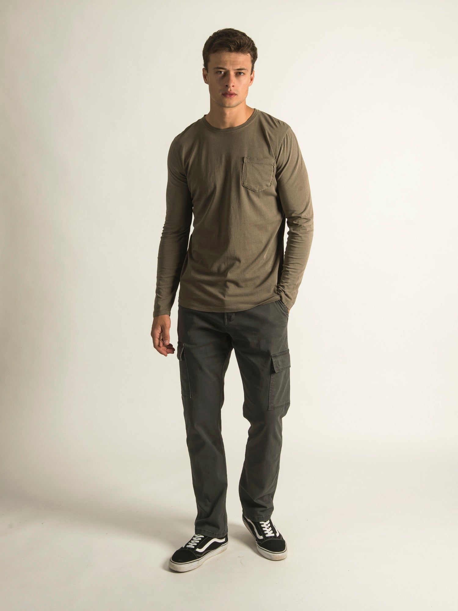 KOLBY GARMENT DYE LONG SLEEVE POCKET T-SHIRT sold by Kolby product image thumbnail 2