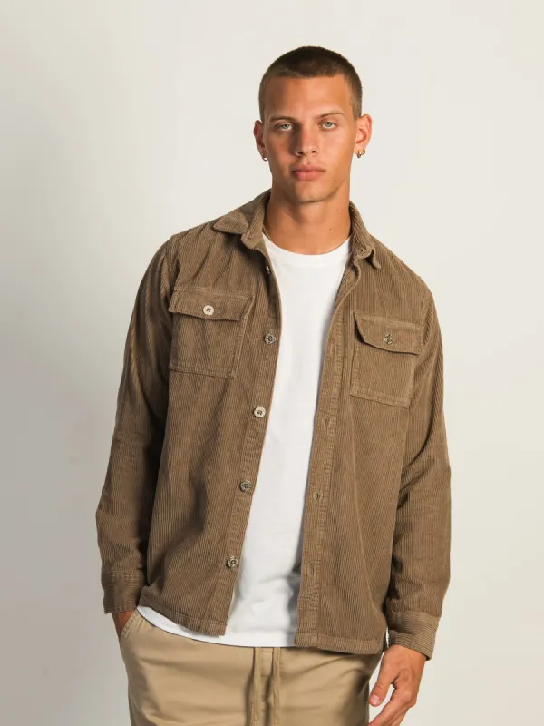 KOLBY CORD OVERSHIRT - BEIGE sold by Kolby