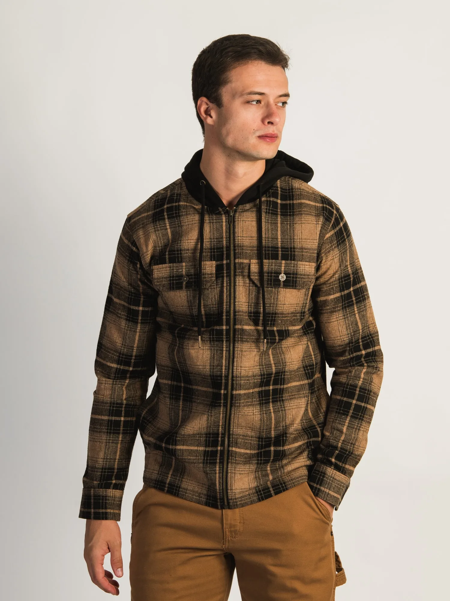 KOLBY BERK ZIP FRONT HOODIE sold by Kolby