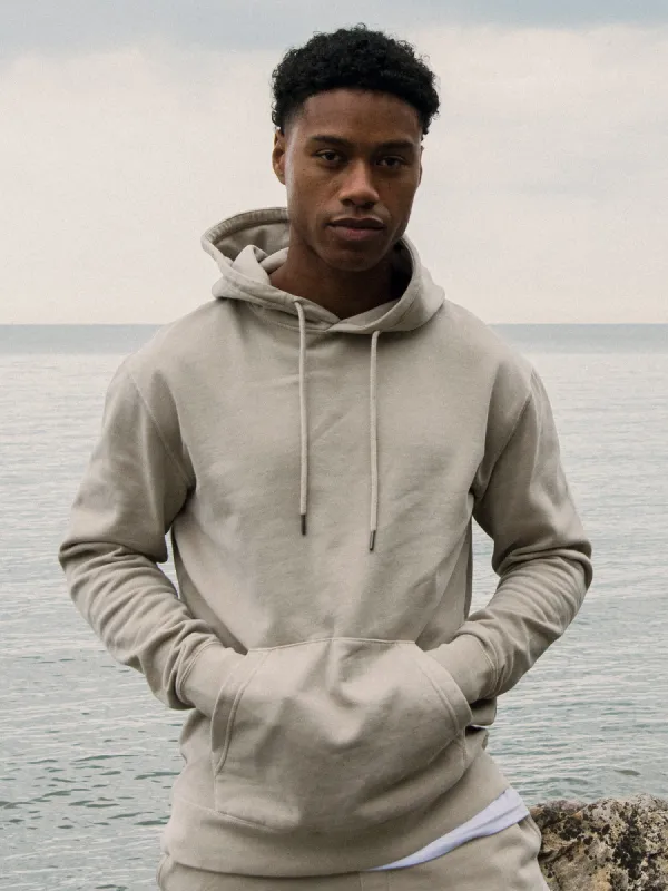 KOLBY PARKER GARMET DYE HOODIE - OATMEAL sold by Kolby