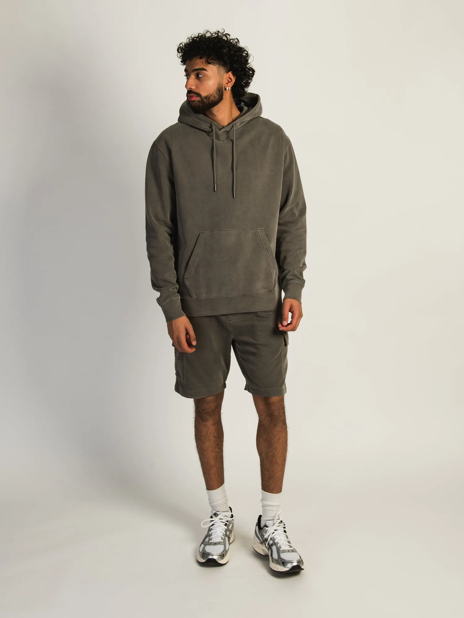 KOLBY GARMENT DYE FRENCH TERRY CARGO SHORT - IRON sold by Kolby product image thumbnail 2