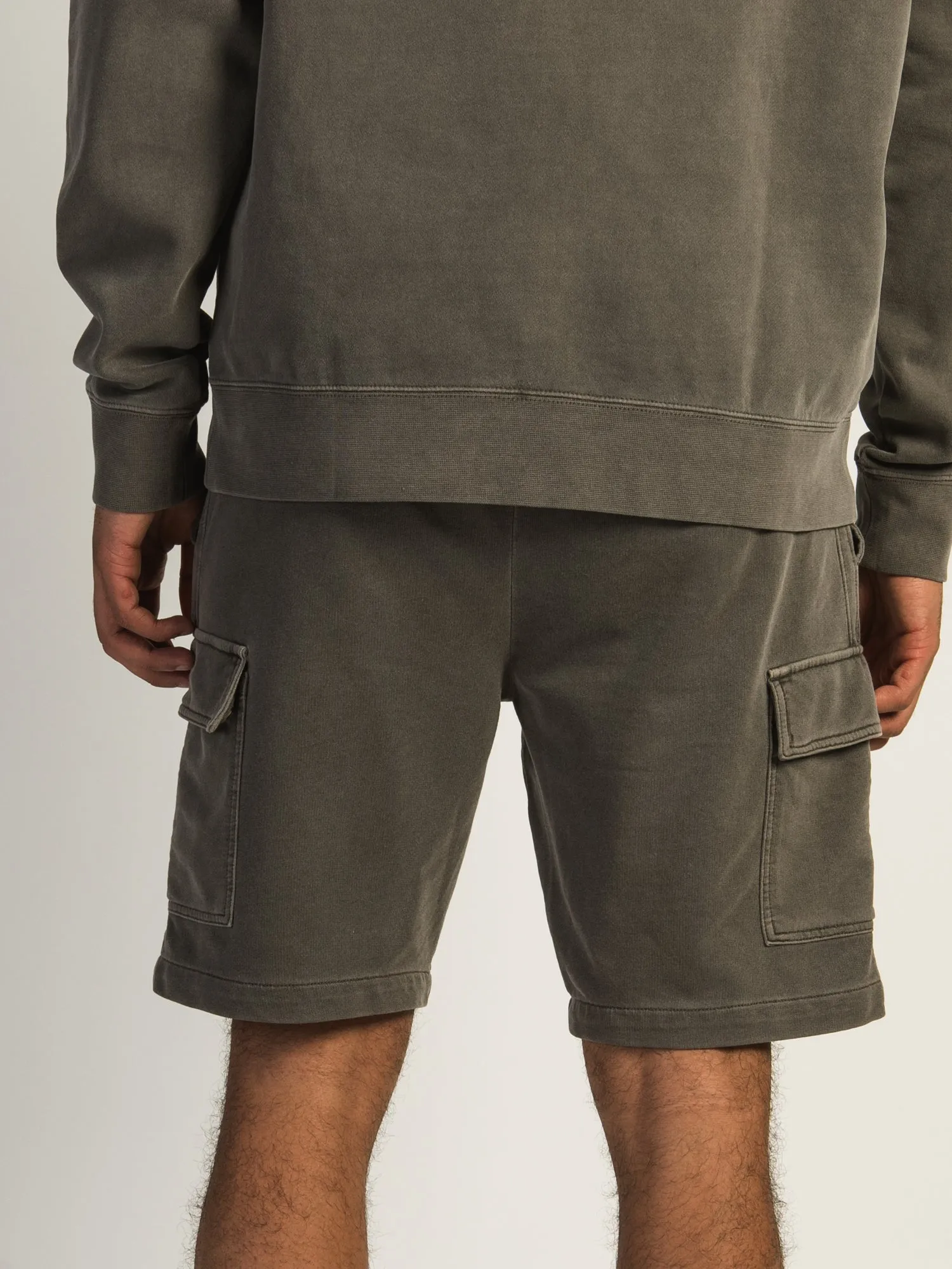 KOLBY GARMENT DYE FRENCH TERRY CARGO SHORT - IRON sold by Kolby product image thumbnail 4