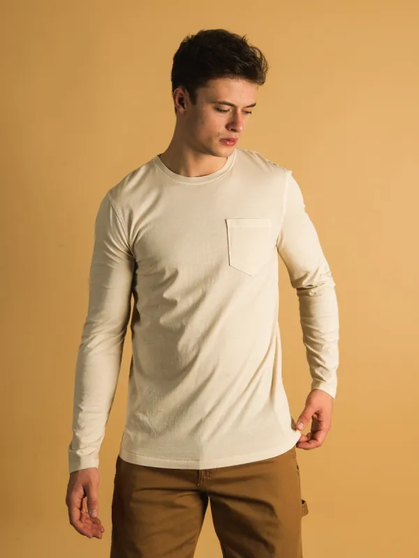 KOLBY GARMENT DYE POCKET LONG SLEEVE TEE sold by Kolby