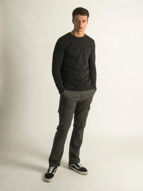 KOLBY GARMENT DYE LONG SLEEVE POCKET T-SHIRT sold by Kolby