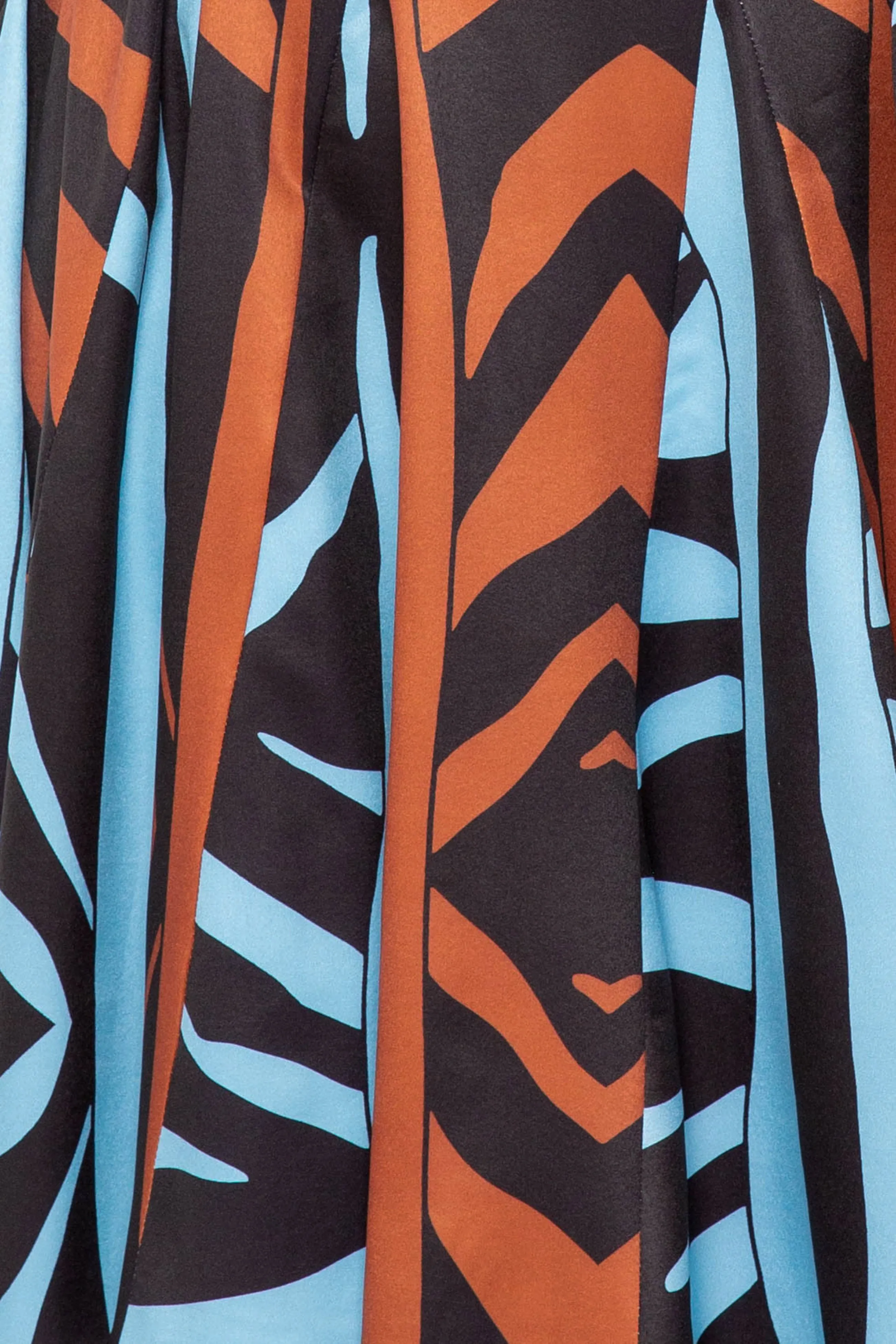 Contrast Print Flare Mini Dress sold by Buxom Couture product image thumbnail 4