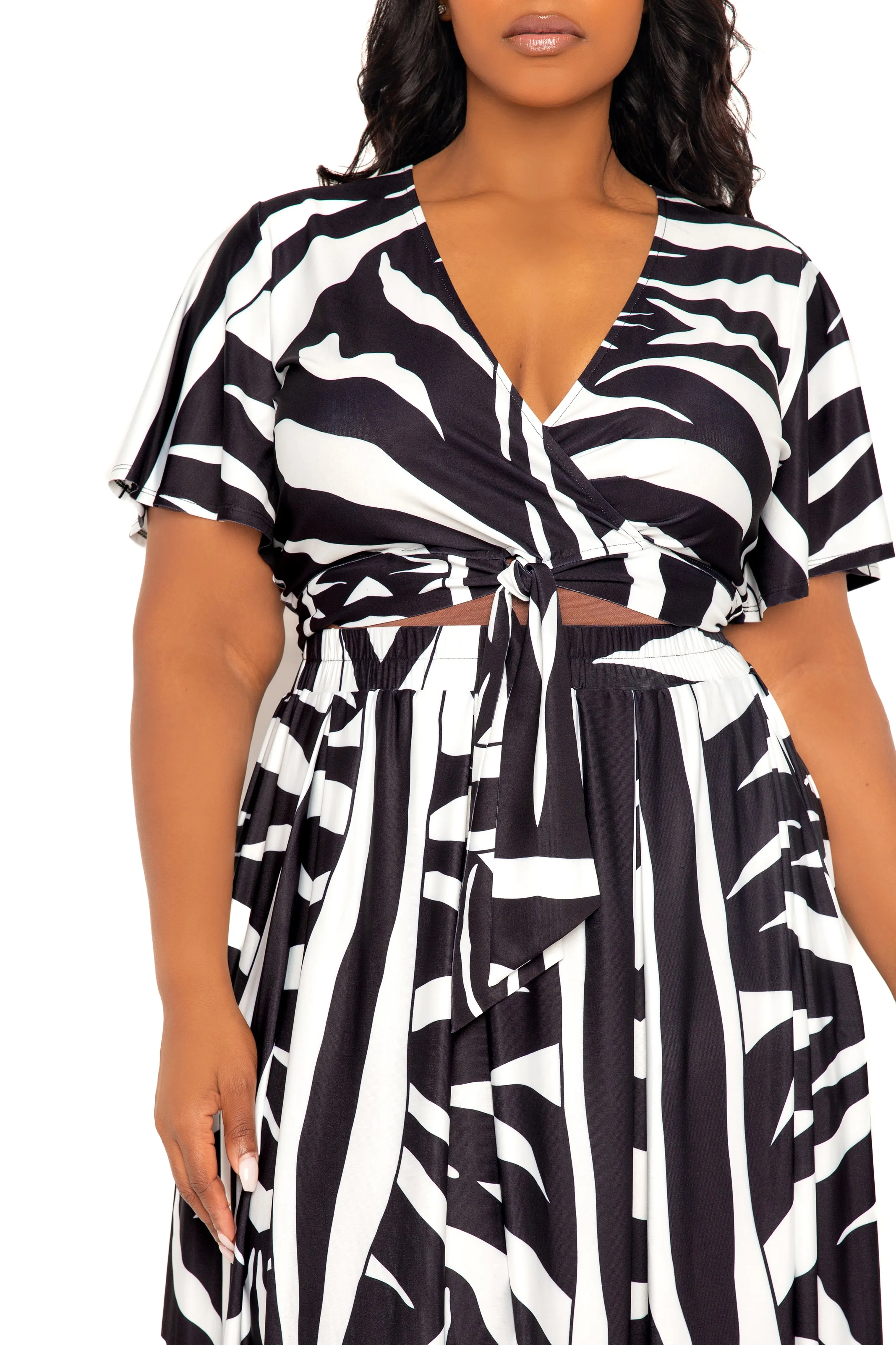 Animal Print Crop Top and Maxi Skirt Set sold by Buxom Couture product image thumbnail 4