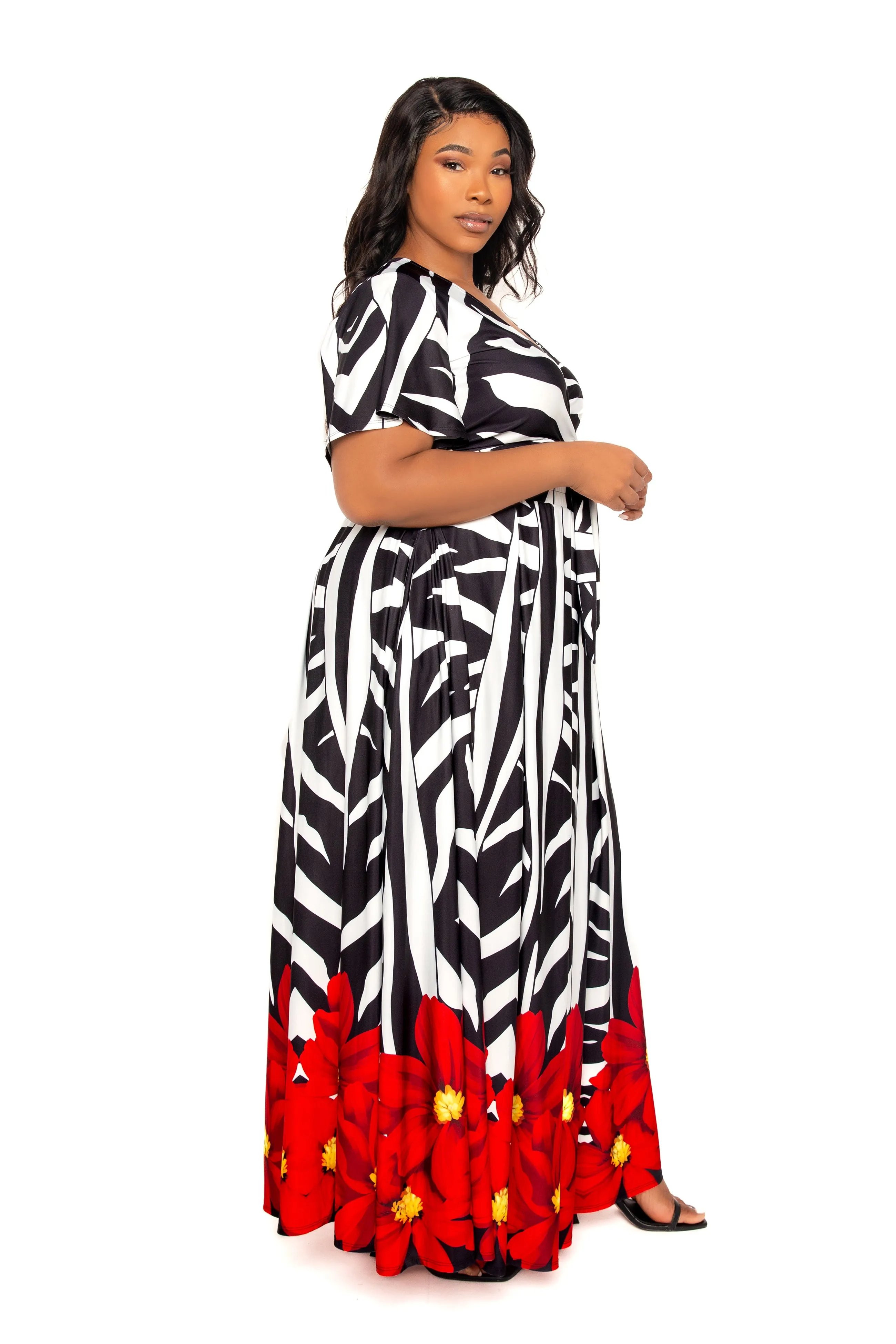 Animal Print Crop Top and Maxi Skirt Set sold by Buxom Couture product image thumbnail 3