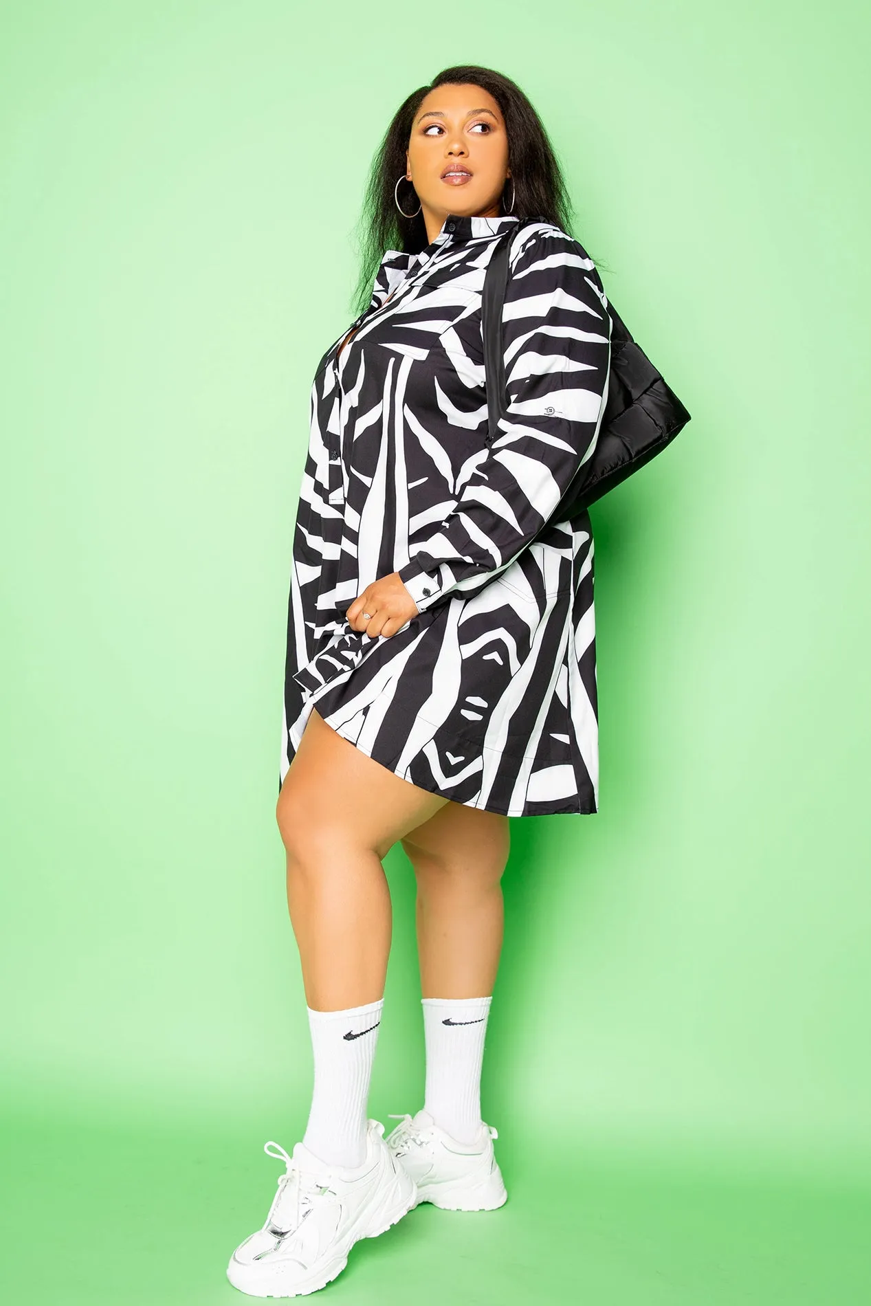 Animal Print Shirt Dress sold by Buxom Couture product image thumbnail 3