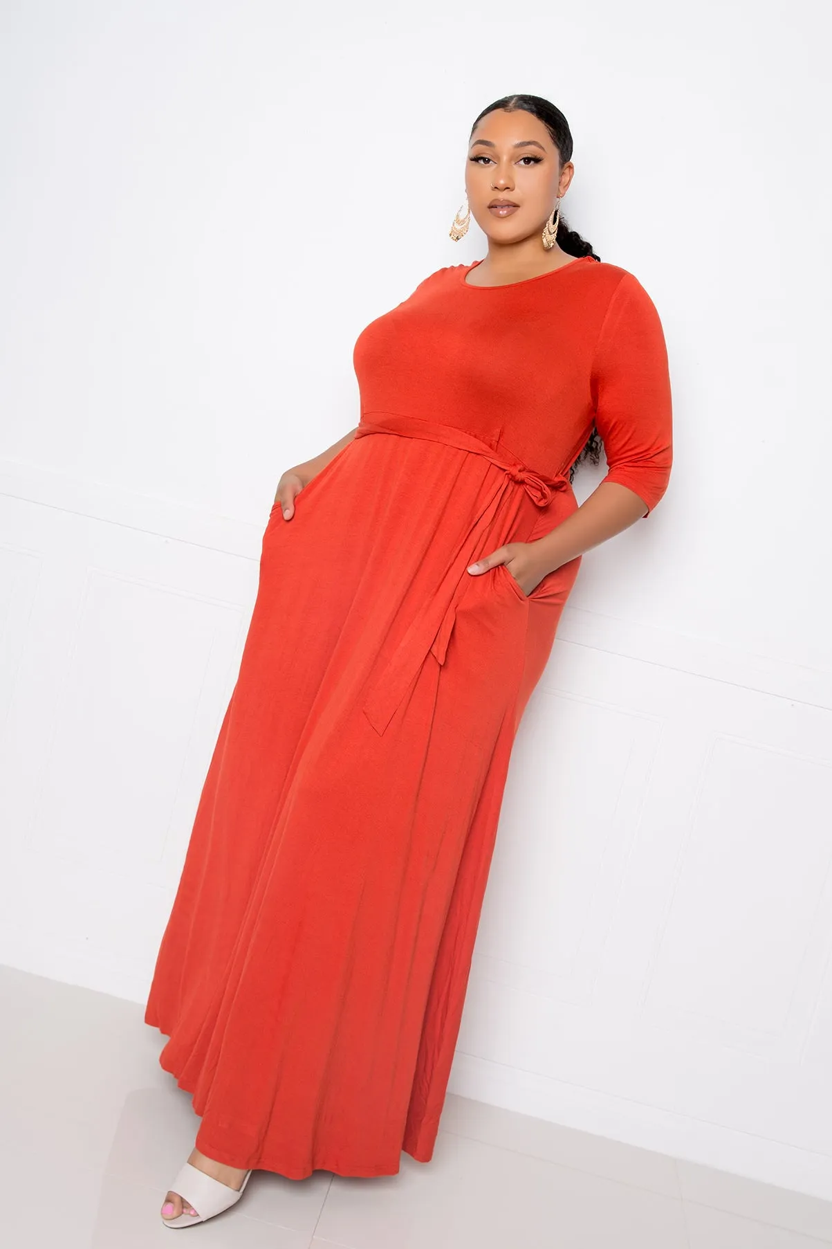 Maxi Dress with Pockets sold by Buxom Couture