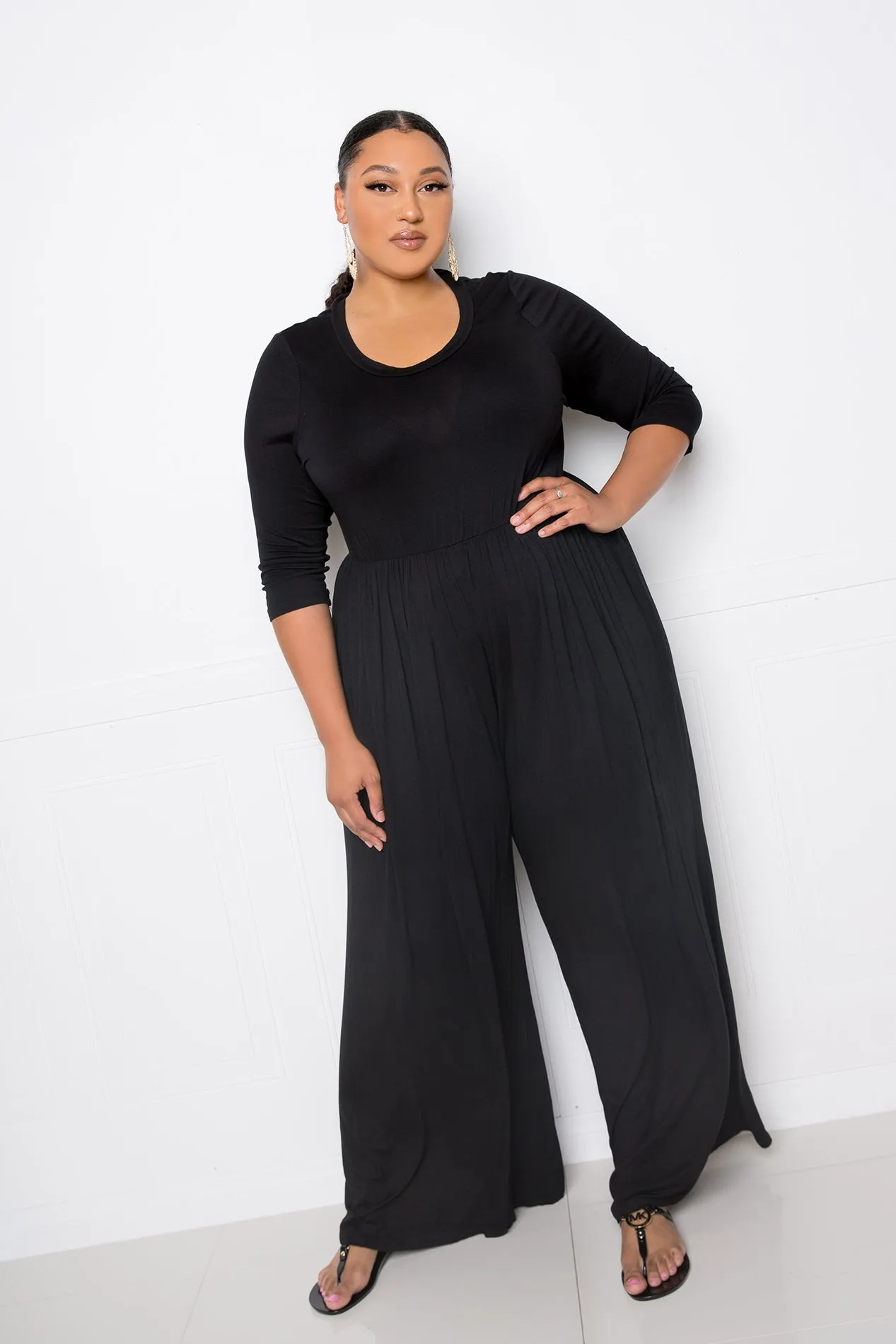 Supersoft Scooped Neck Jumpsuit sold by Buxom Couture