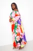 Floral Cut Out One Shoulder Maxi Dress sold by Buxom Couture
