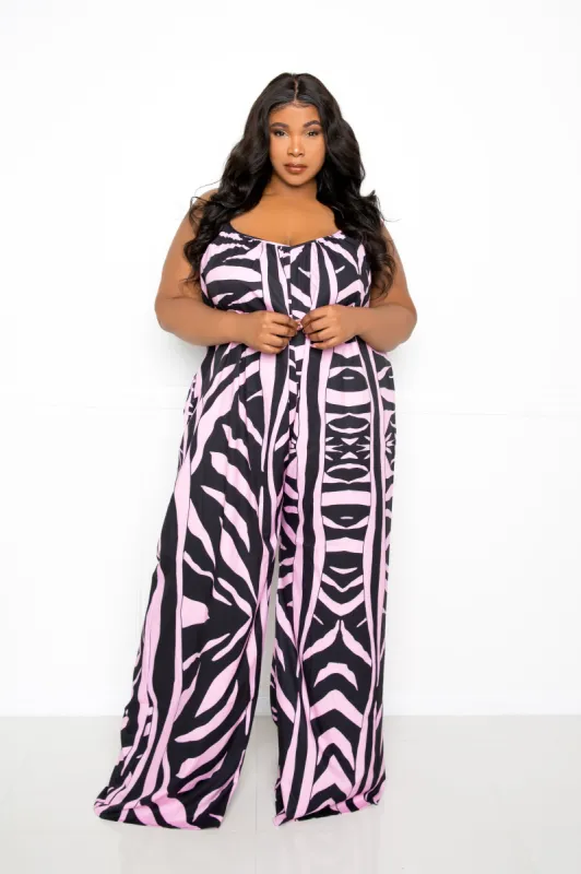 Animal Print Jumpsuit sold by Buxom Couture