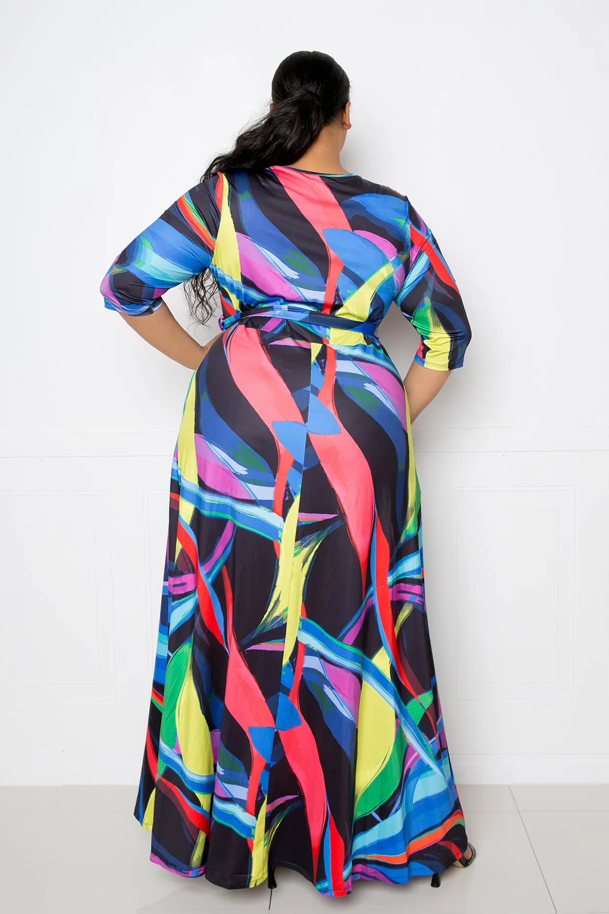 Abstract Print Maxi Dress sold by Buxom Couture product image thumbnail 3