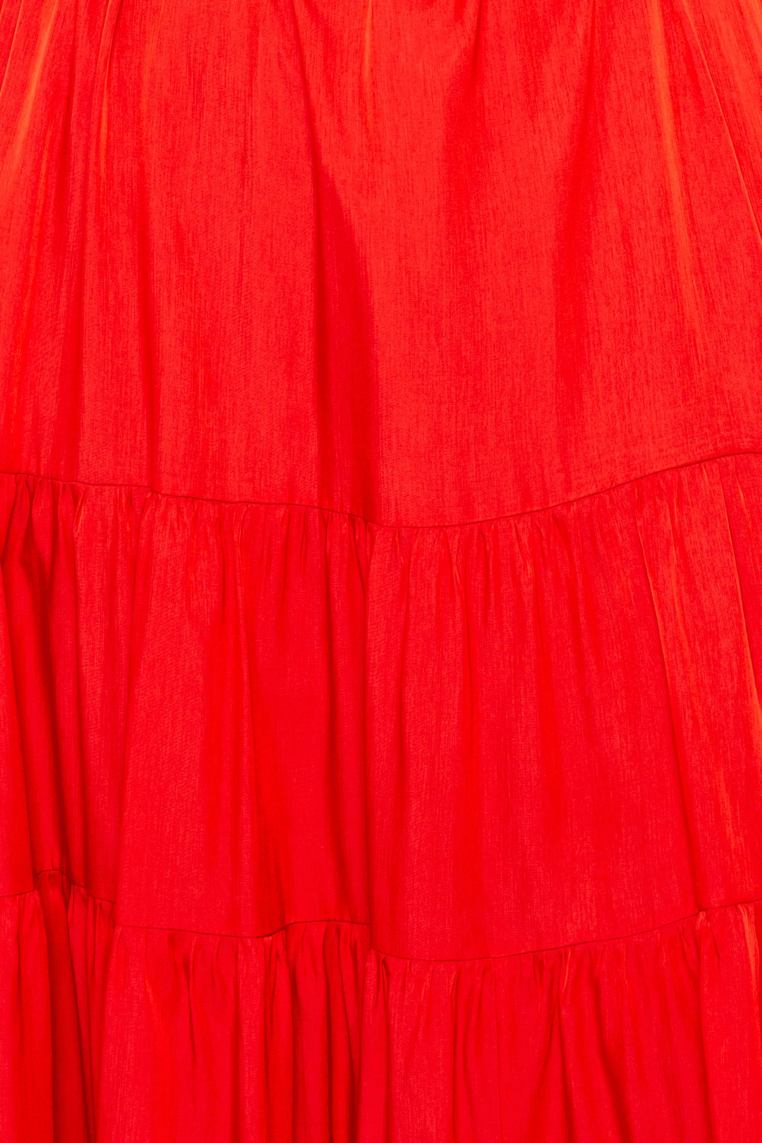 Tie Neck Bib Bubbled Hem Midi Dress sold by Buxom Couture product image thumbnail 5