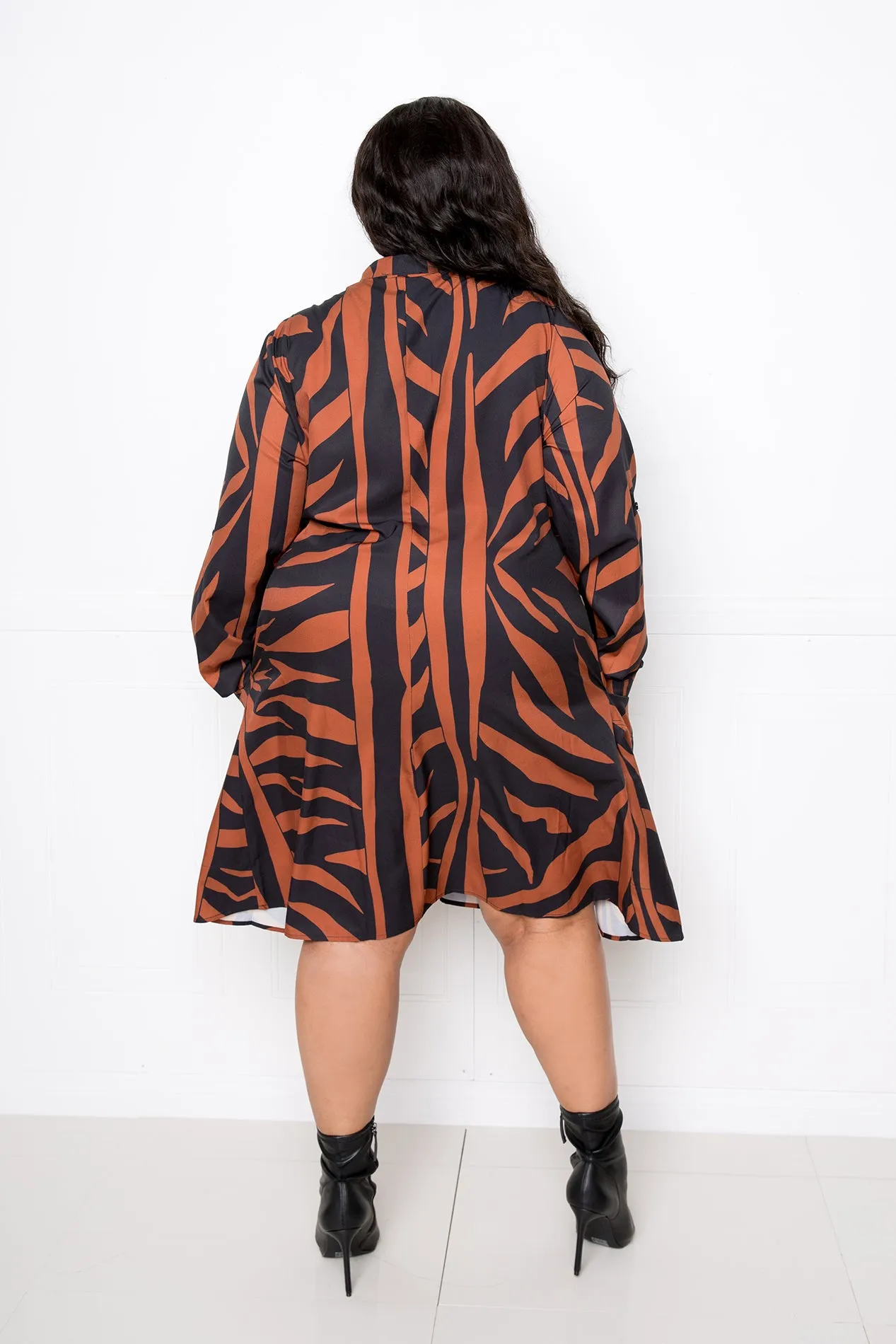 Animal Print Shirt Dress sold by Buxom Couture product image thumbnail 4