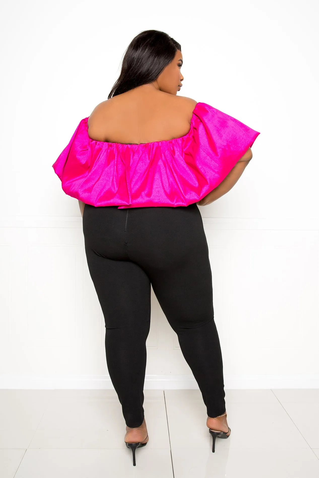 Drape Off Shoulder Jumpsuit sold by Buxom Couture product image thumbnail 5