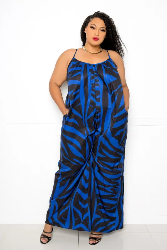 Animal Print Jumpsuit sold by Buxom Couture