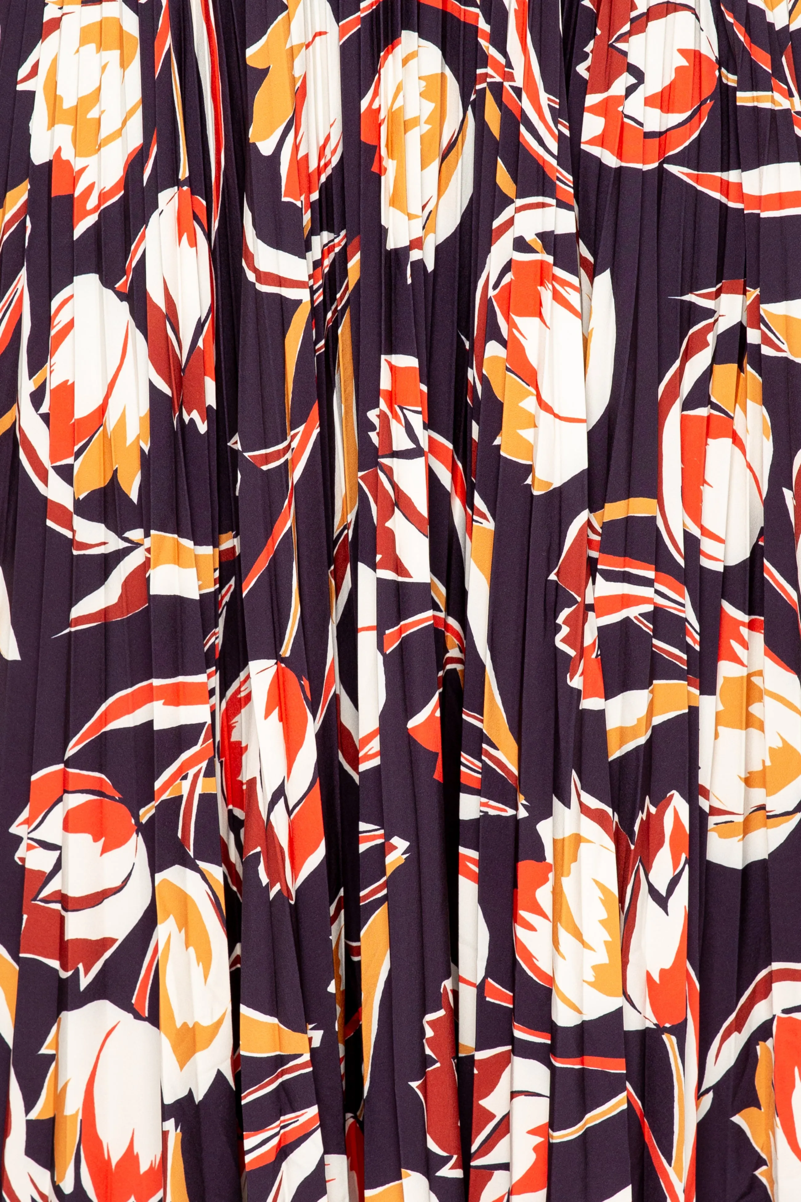 Floral Pleated Maxi Dress with Belt sold by Buxom Couture product image thumbnail 5