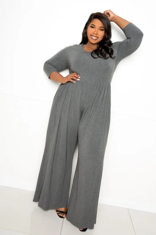 Supersoft Scooped Neck Jumpsuit sold by Buxom Couture