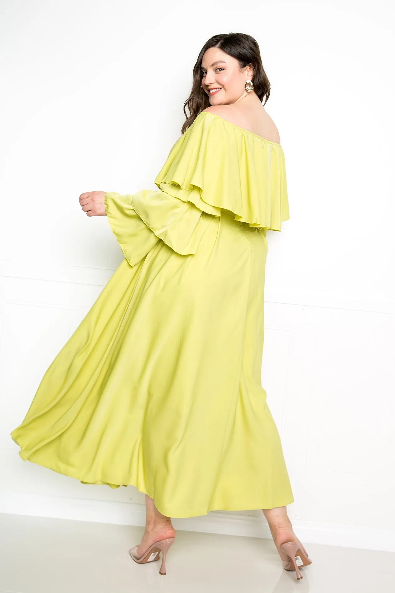 Ruffle Crop Top and Maxi Skirt Set sold by Buxom Couture product image thumbnail 2