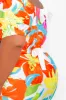 Floral Off Shoulder Dress with Back Bows sold by Buxom Couture