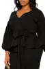 Off Shoulder Peplum Midi Dress sold by Buxom Couture