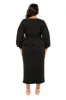 Off Shoulder Peplum Midi Dress sold by Buxom Couture