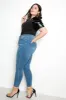 Leather Effect Sleeve Top sold by Buxom Couture