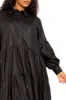 Puff Sleeve Tiered Shirt Dress sold by Buxom Couture