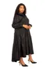Puff Sleeve Tiered Shirt Dress sold by Buxom Couture