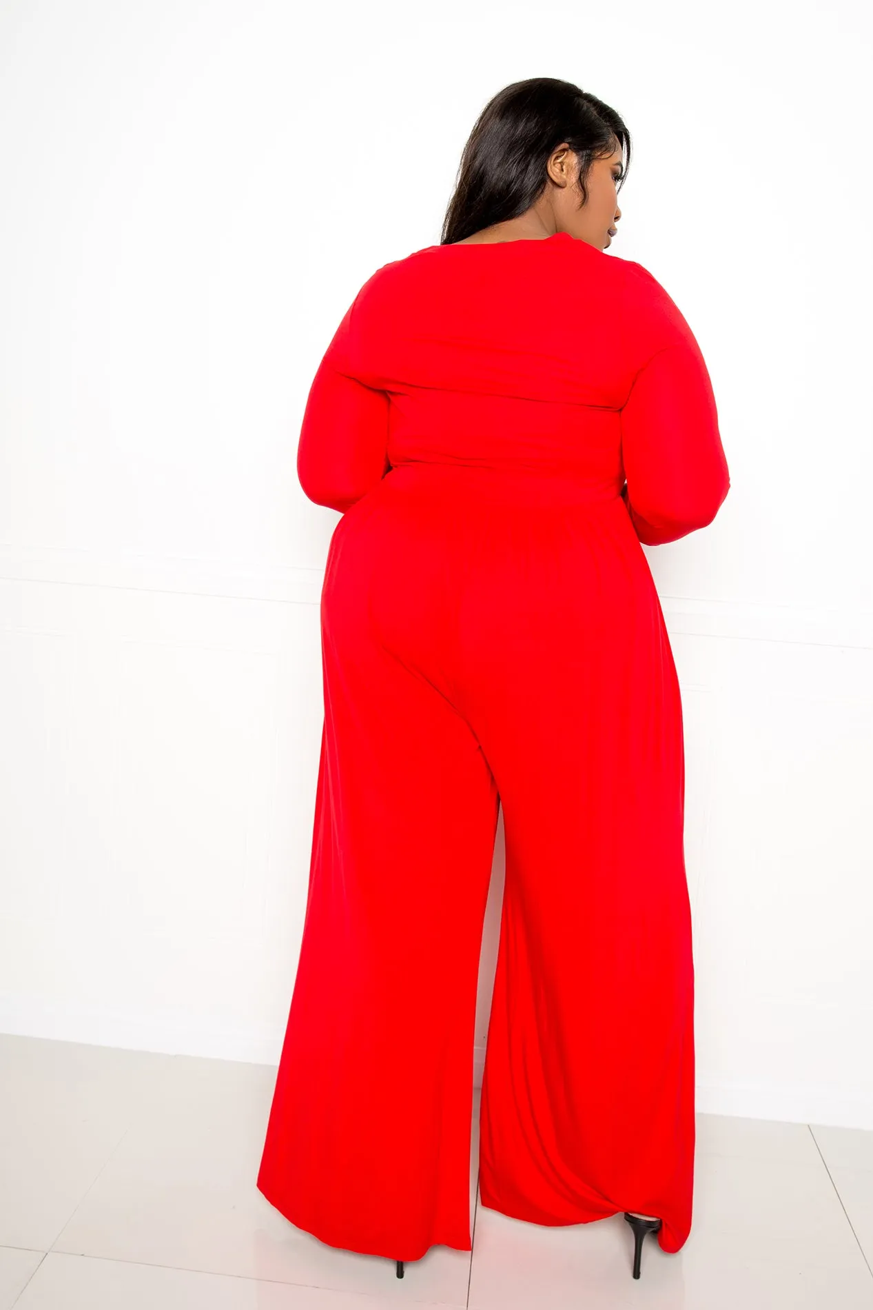 Supersoft Scooped Neck Jumpsuit sold by Buxom Couture product image thumbnail 4