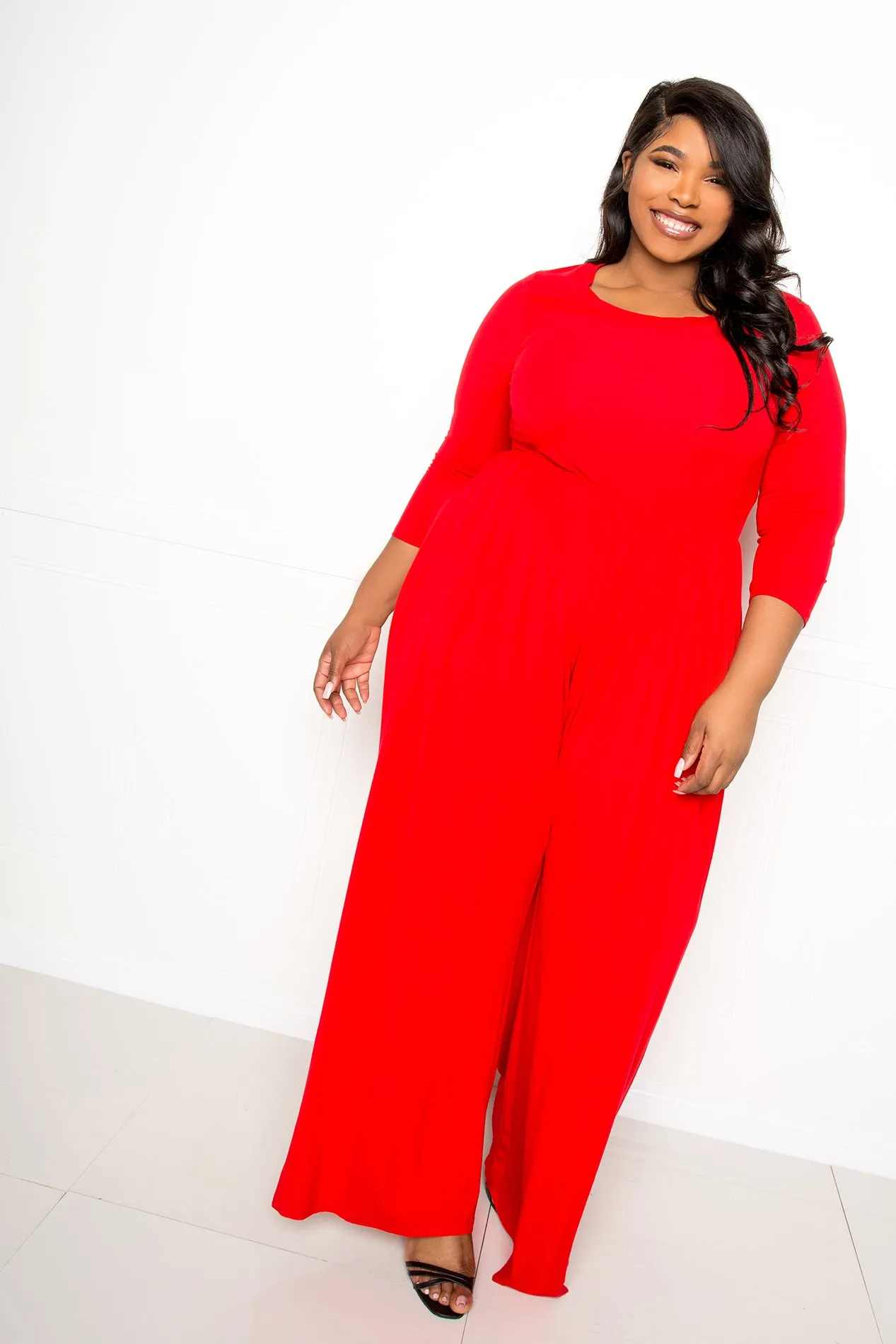 Supersoft Scooped Neck Jumpsuit sold by Buxom Couture product image thumbnail 2