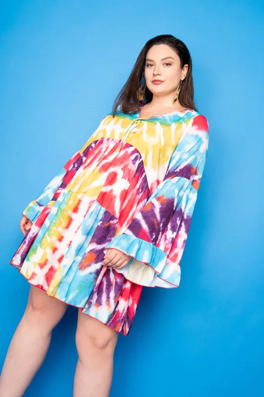 Tie-Dye Tunic Dress sold by Buxom Couture