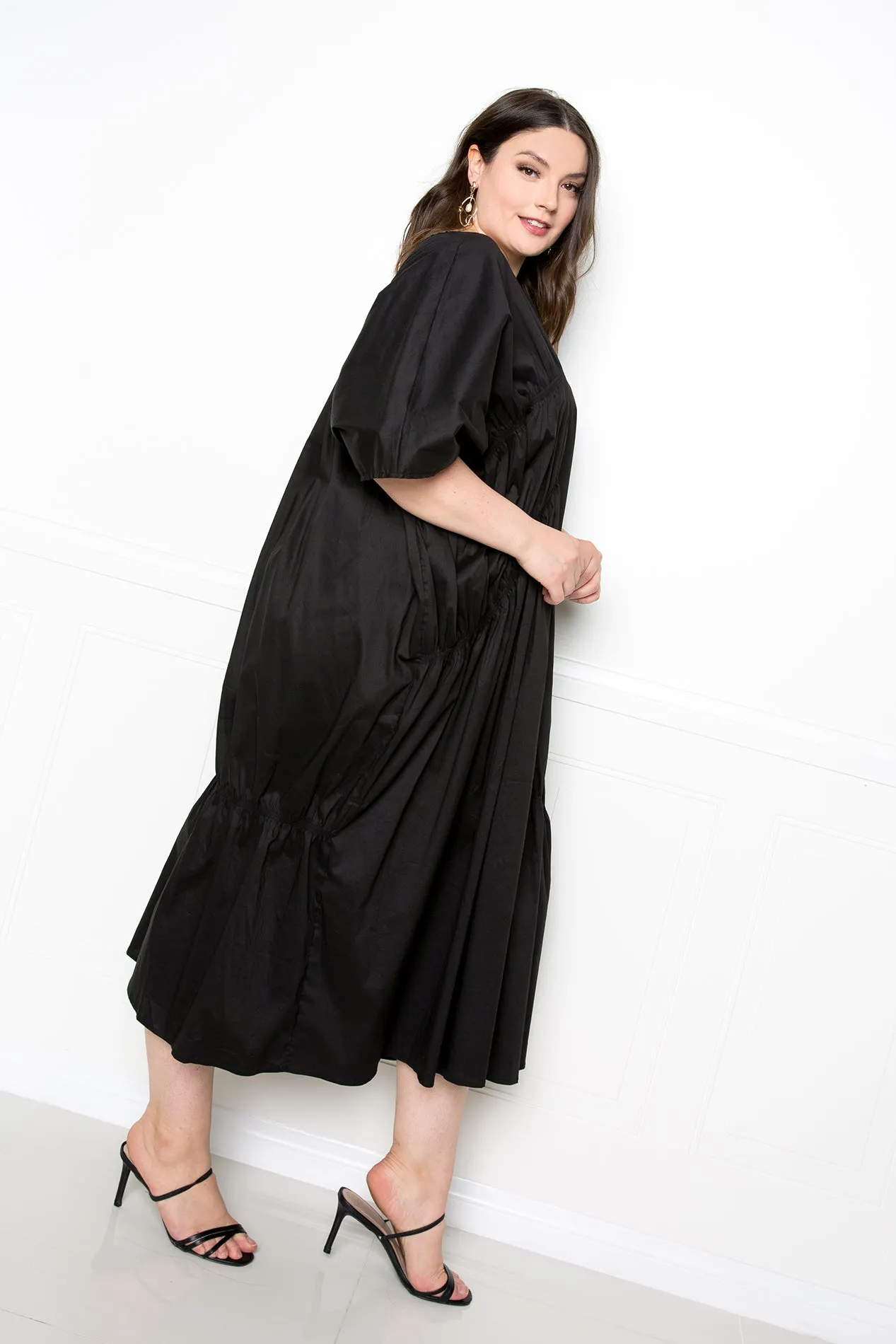 Voluminous Poplin Maxi Dress sold by Buxom Couture product image thumbnail 2