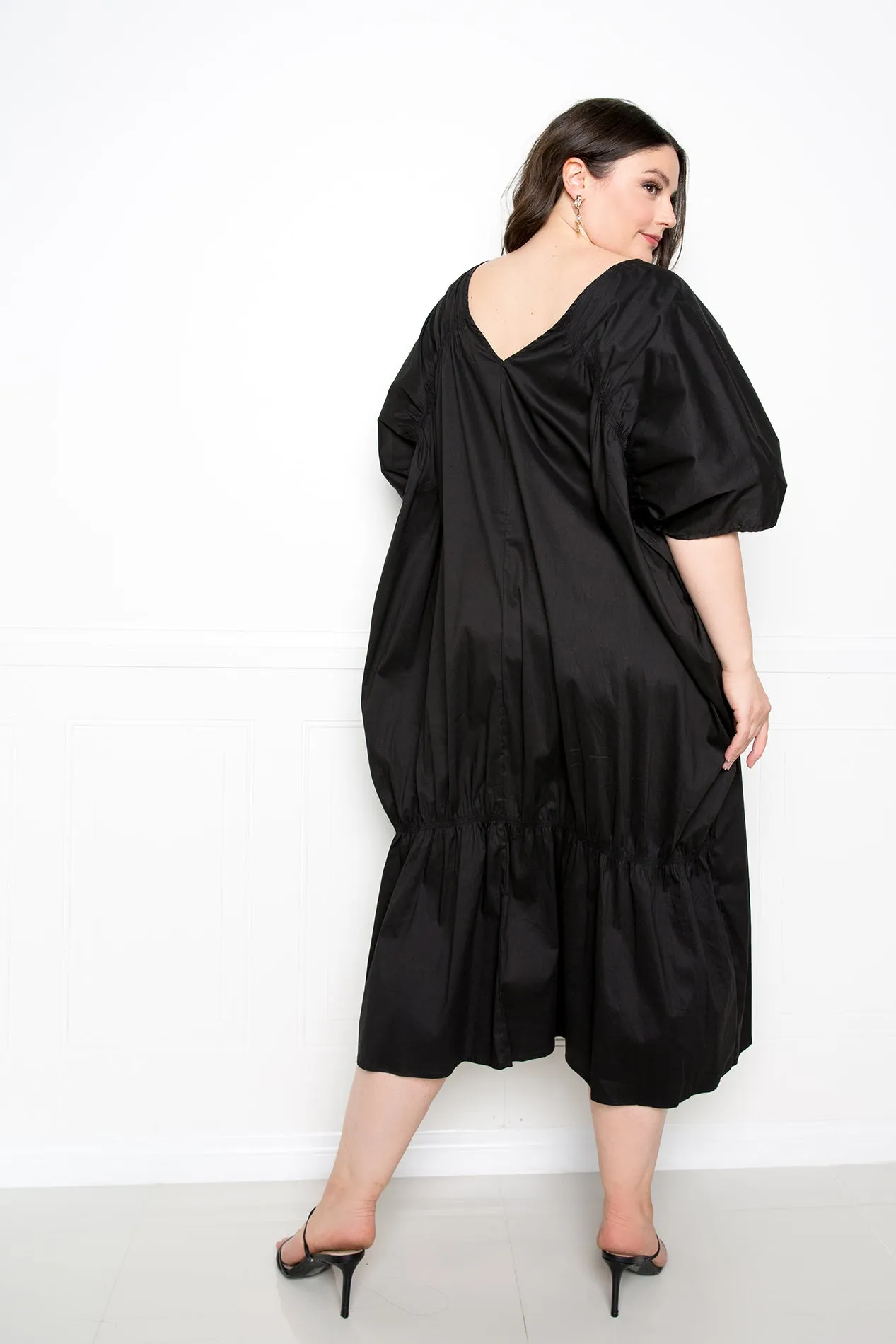 Voluminous Poplin Maxi Dress sold by Buxom Couture product image thumbnail 4
