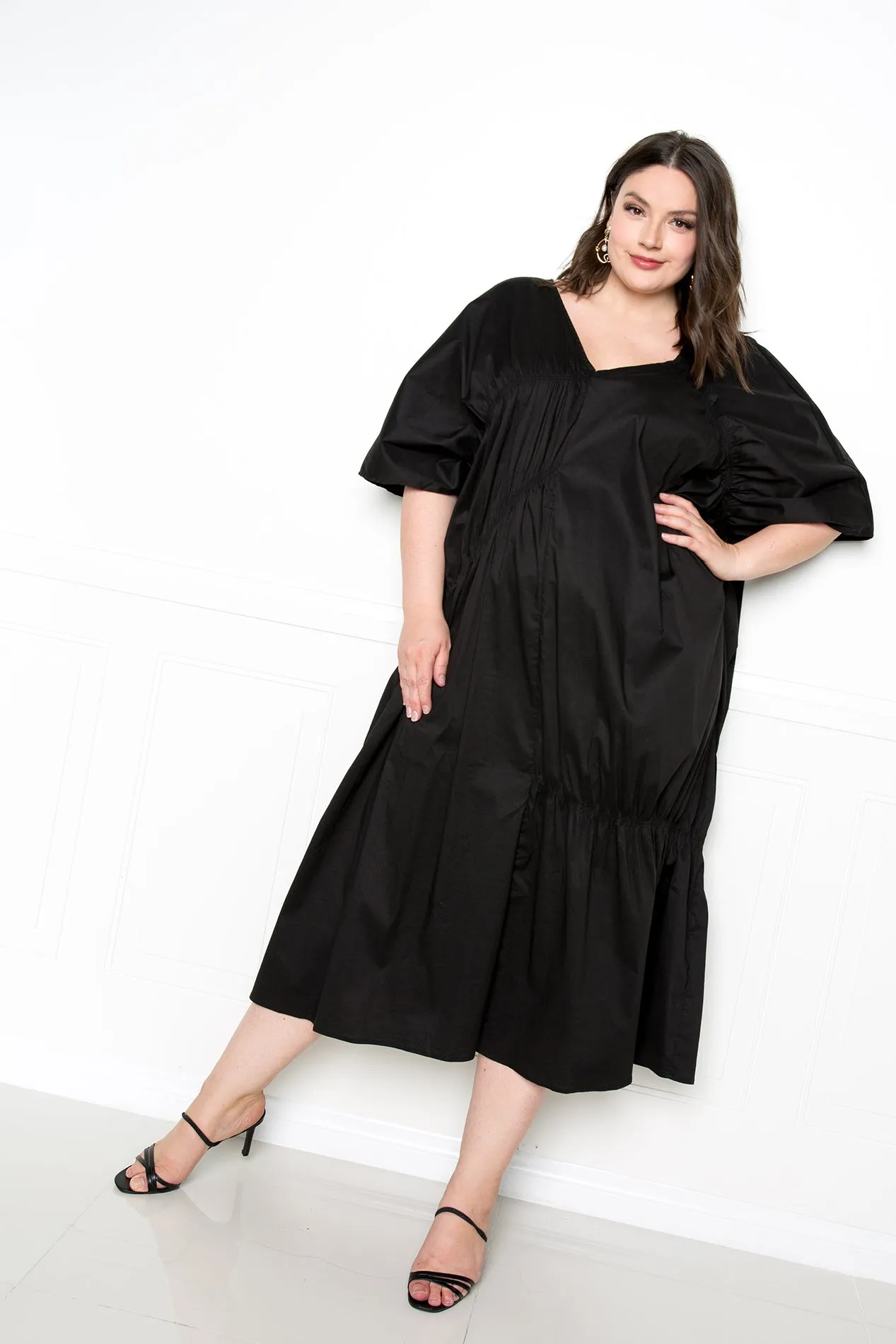 Voluminous Poplin Maxi Dress sold by Buxom Couture product image thumbnail 3