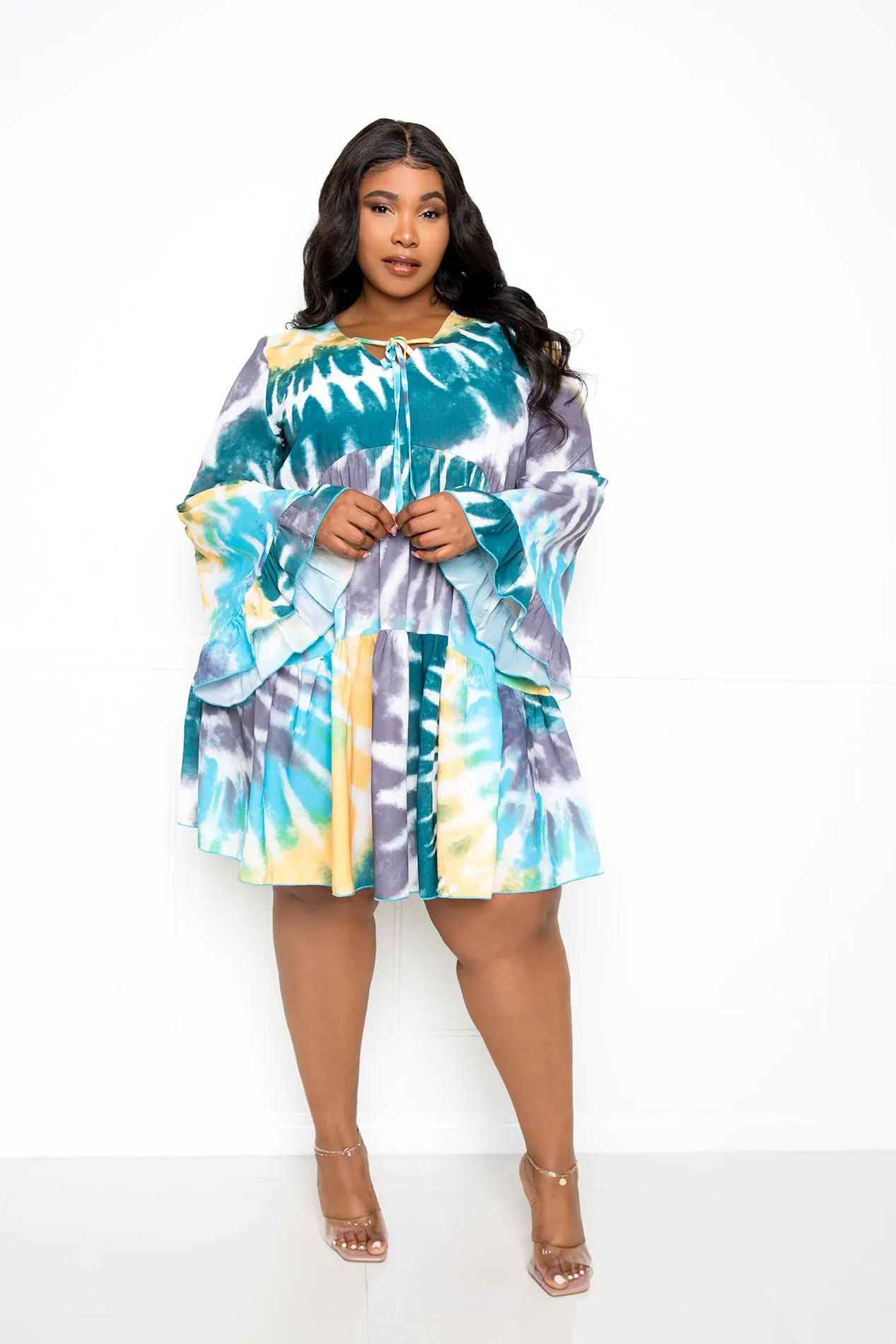 Tie-Dye Tunic Dress sold by Buxom Couture product image thumbnail 4