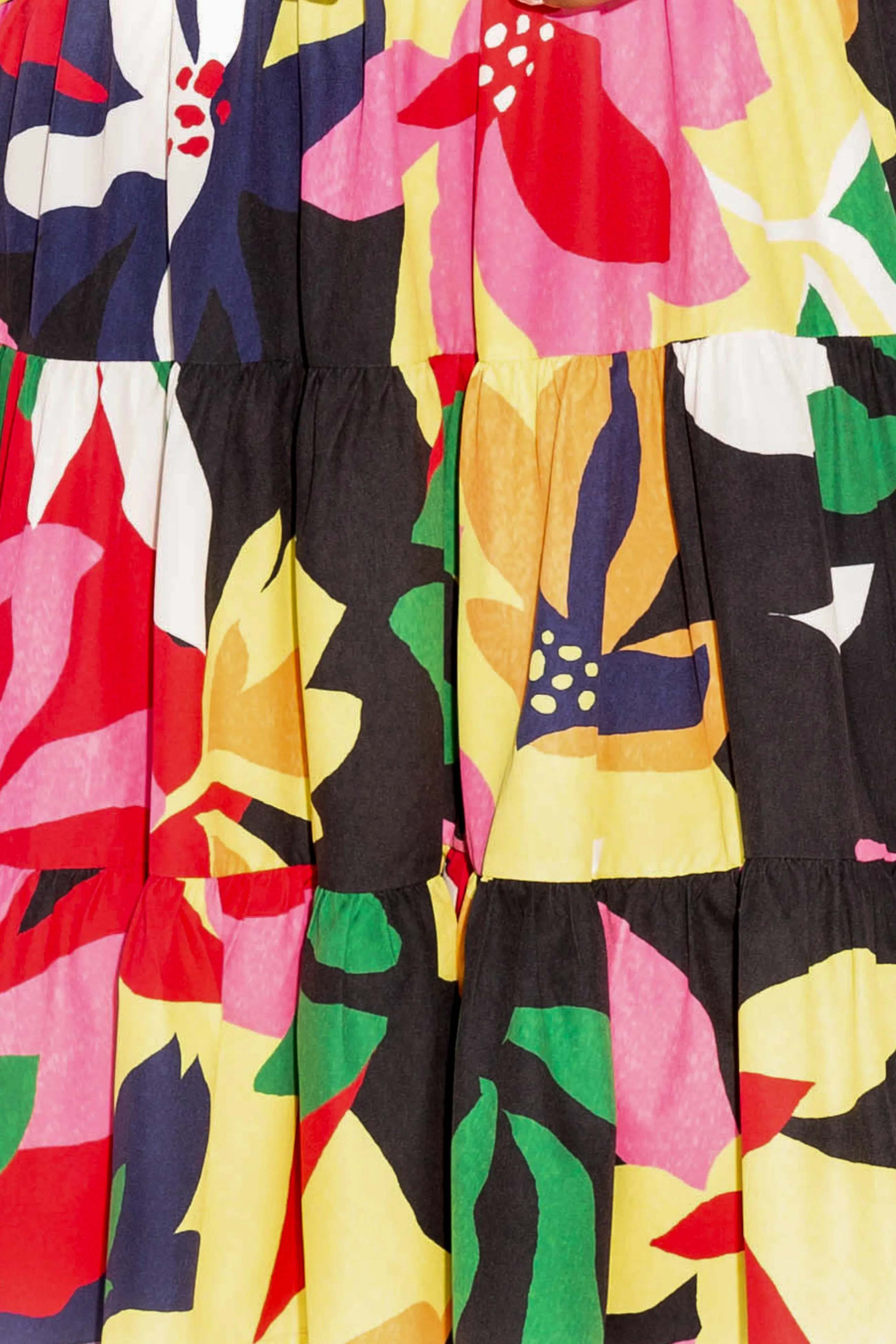 Floral Long Sleeve Tiered Shirt Dress sold by Buxom Couture product image thumbnail 4