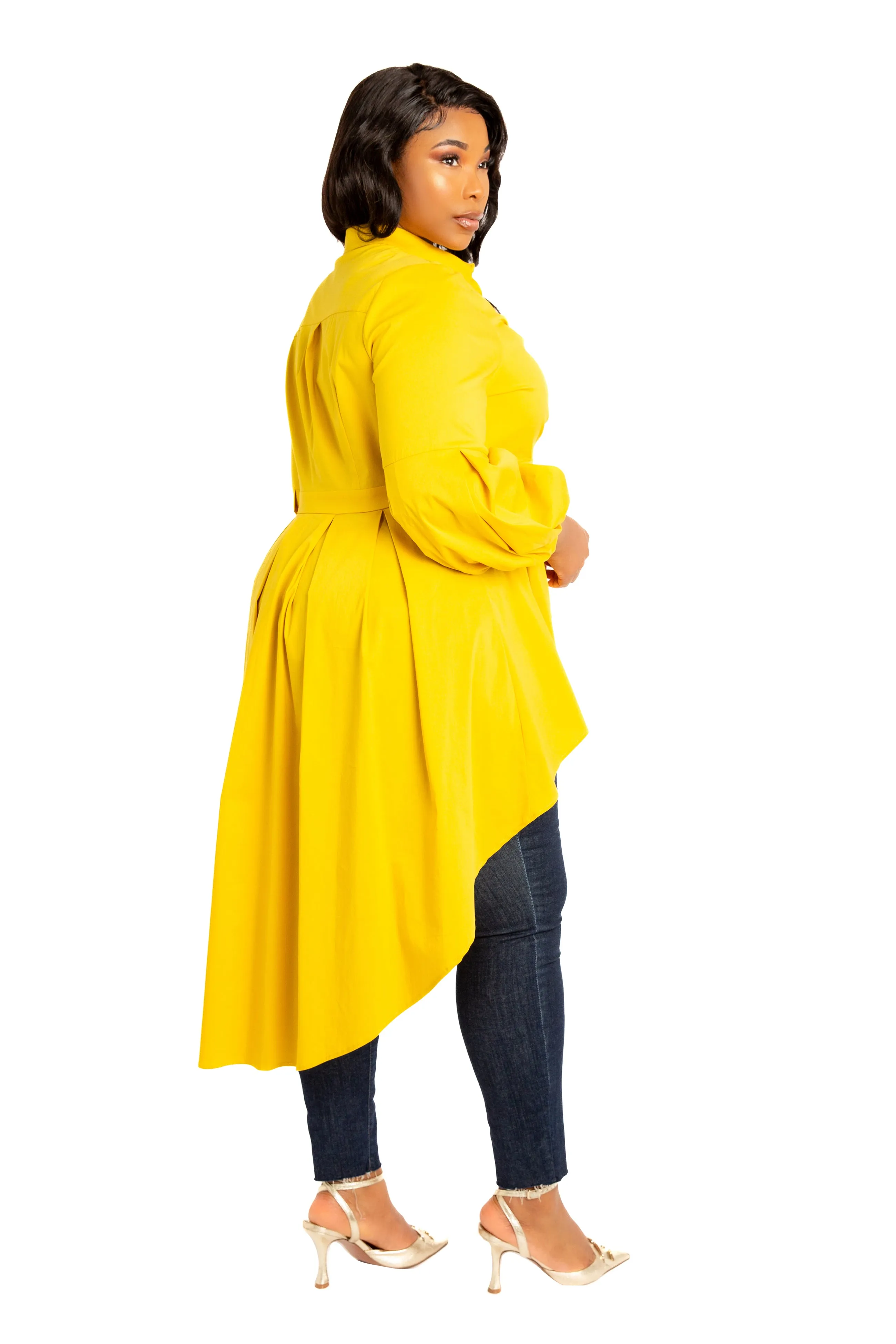 High-Low Peplum Blouse sold by Buxom Couture product image thumbnail 2