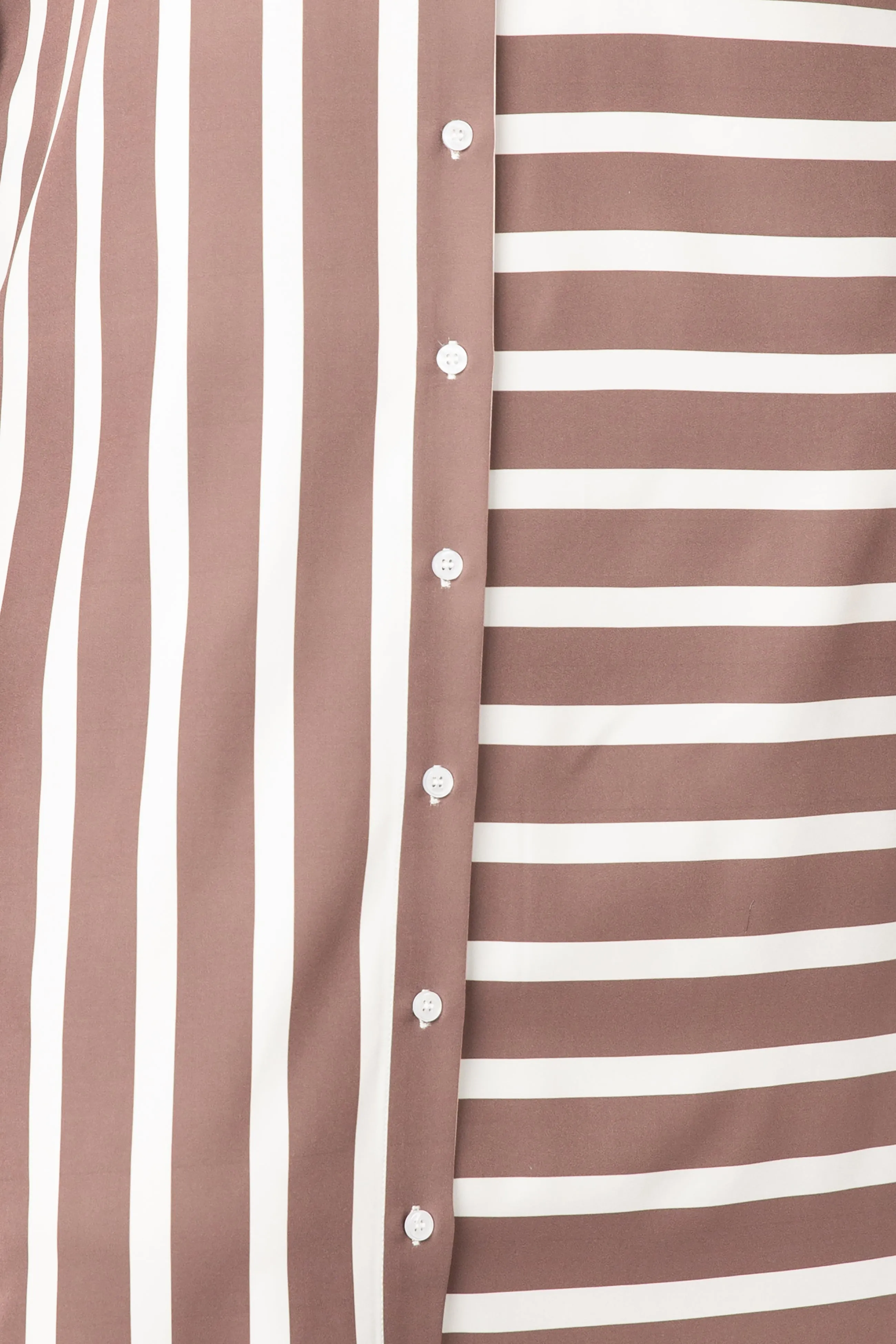 Mixed Stripe Maxi Shirt Dress sold by Buxom Couture product image thumbnail 5