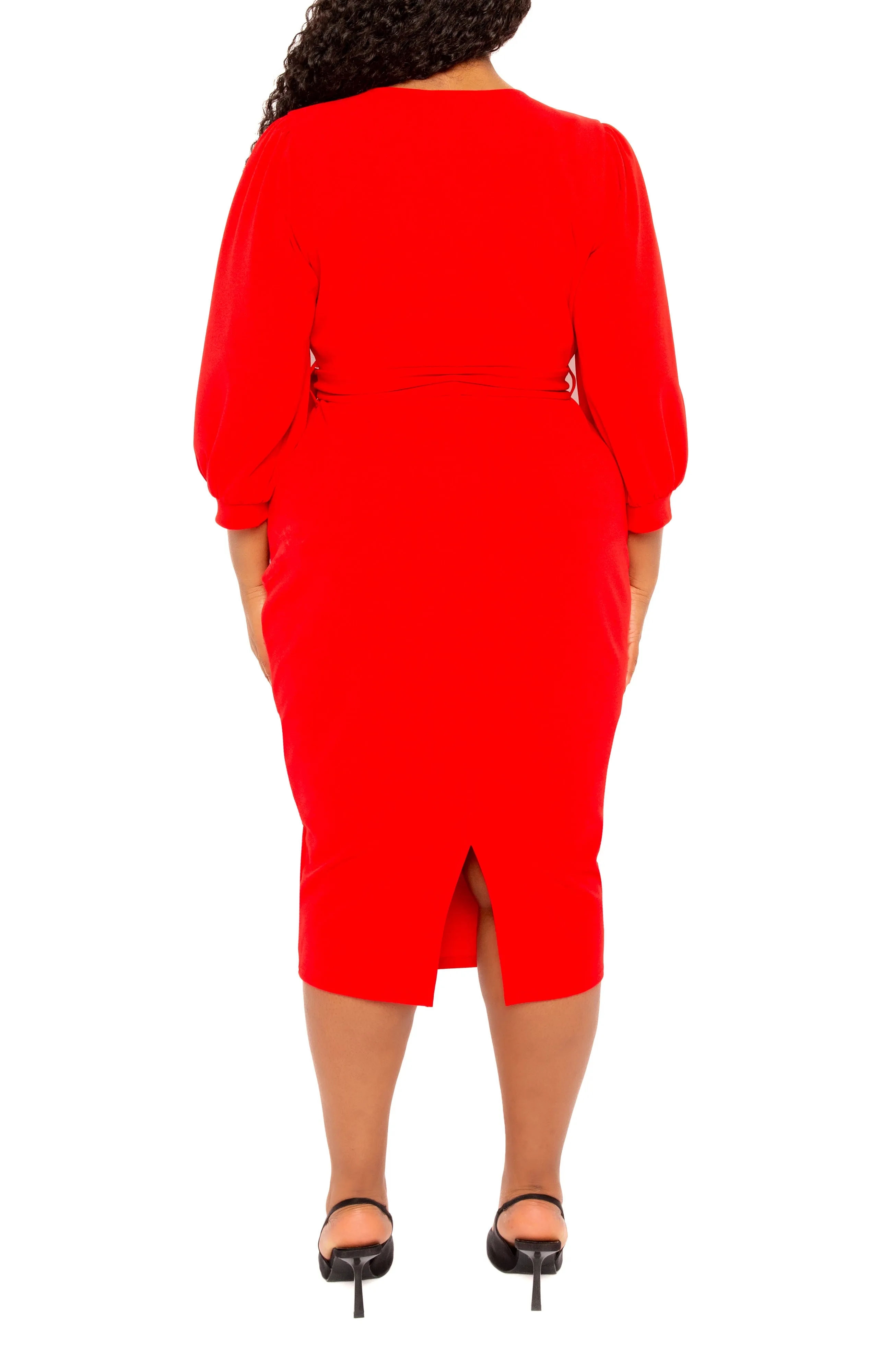 Wrap Midi Dress sold by Buxom Couture product image thumbnail 2